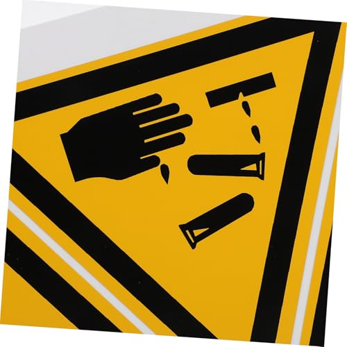 PEPLAYTAL 6 Stück Teiliges Warnschild Selbstklebend Verschleißfestes Vinyl Warnaufkleber gegen Korrosion Sichtbare Sicherheitskennzeichnung Vielseitig Verwendbar für Arbeitsplätze und PEPLAYTAL 6 Stück Teiliges Warnschild Selbstklebend Verschleißfestes Vinyl Warnaufkleber gegen Korrosion Sichtbare Sicherheitskennzeichnung Vielseitig Verwendbar für Arbeitsplätze und von PEPLAYTAL