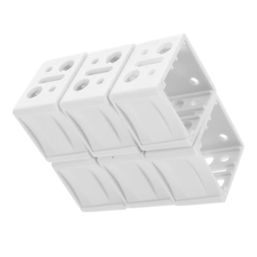PEPLAYTAL 6 Stück Teiliges Weiße Jalousienhalterung Fensterbox Montagehalterung Langlebiger Ersatz für Innen und Außeninstallation von PEPLAYTAL