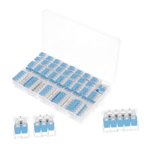 PEPLAYTAL 75 Stück Teiliges Kabelverbinder Set mit Hebelklemme Kompakte Elektrische Anschlussblöcke Korrosionsbeständig Hitzebeständig für Verschiedene Kabelquerschnitte Platzsparend für PEPLAYTAL 75 Stück Teiliges Kabelverbinder Set mit Hebelklemme Kompakte Elektrische Anschlussblöcke Korrosionsbeständig Hitzebeständig für Verschiedene Kabelquerschnitte Platzsparend für von PEPLAYTAL