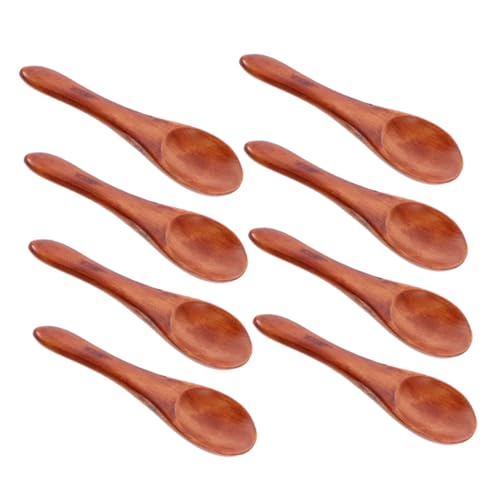 PEPLAYTAL 8 Stück Löffel fester Holzdessert kleine Eislöffel aus Holz Holzlöffel für Honig Messlöffel massiver Holzkaffee Schnuppenlöffel kleiner Zuckerlöffel Braun PEPLAYTAL 8 Stück Löffel fester Holzdessert kleine Eislöffel aus Holz Holzlöffel für Honig Messlöffel massiver Holzkaffee Schnuppenlöffel kleiner Zuckerlöffel Braun von PEPLAYTAL