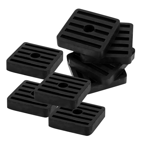 PEPLAYTAL 8 Stück Teiliges Gummipuffer Vibrationspad für Außenklimageräte Stoßdämpfend Rutschfest Stabile Halterung Schwingungsdämpfende Unterlage Langlebig und Formbeständig von PEPLAYTAL