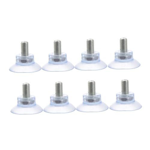 PEPLAYTAL 8 Stück Teiliges PVC Saugnapf Transparent Anti kollisions Möbel Saugfuß für Glasflächen Fliesen Wiederverwendbar für Badezimmer Küche und Glastische von PEPLAYTAL