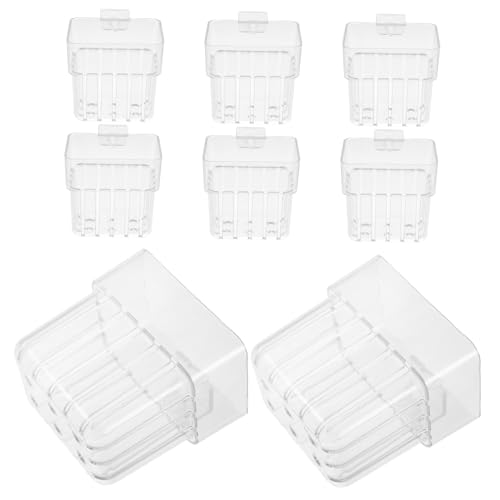 PEPLAYTAL 8 Stück Transparente Teilig Aquarium Pflanzenhalter mit Aufhängehaken Langlebige Hydroponik Pflanzentöpfe für Fischbecken Dekoration Vielseitig Einsetzbar für Aquascaping und PEPLAYTAL 8 Stück Transparente Teilig Aquarium Pflanzenhalter mit Aufhängehaken Langlebige Hydroponik Pflanzentöpfe für Fischbecken Dekoration Vielseitig Einsetzbar für Aquascaping und von PEPLAYTAL