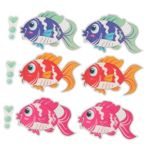 PEPLAYTAL 9 Stück Teiliges Bunte Rutsch Badewannen Sticker für Meeresmotiven rutschfeste Peva Badezimmerdeko Geeignet für Badewanne Küche Pool und Glatte Oberflächen PEPLAYTAL 9 Stück Teiliges Bunte Rutsch Badewannen Sticker für Meeresmotiven rutschfeste Peva Badezimmerdeko Geeignet für Badewanne Küche Pool und Glatte Oberflächen von PEPLAYTAL
