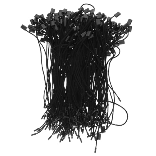 PEPLAYTAL 950 Stück Baumwoll Preisetiketten Schnur mit Quadratischem Verschluss Vielseitige und Einfach zu Befestigende Kleidungsetiketten für Einzelhandel Boutique und Schmuck Praktische von PEPLAYTAL