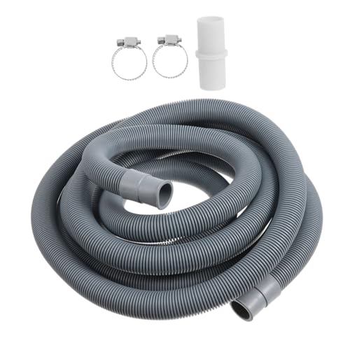 PEPLAYTAL Ablaufschlauch Verlängerung Waschmaschine aus Robustem Druckbeständig Flexibel mit Glatter Innenfläche für Schnellen Wasserfluss Einfache Installation Einsetzbar von PEPLAYTAL