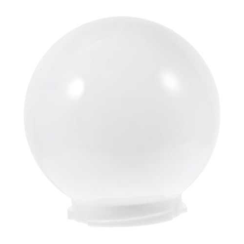 PEPLAYTAL Acryl Kugel Lampenschirm Weiß Ømm Outdoor Lampenpfosten Ersatz Leicht Installierbar Schutz Abdeckung Für Garten Wandleuchte Terrasse von PEPLAYTAL