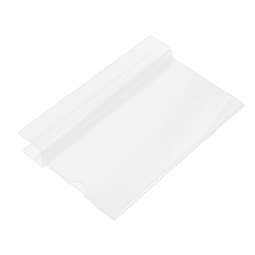PEPLAYTAL Acryl Namenskartenhalter mit Schlitz Klarer Kartenständer für Arbeitsplatz trennwände Einfacher Aufsteller für Visitenkarten Moderner Büro Schreibtisch Organizer von PEPLAYTAL