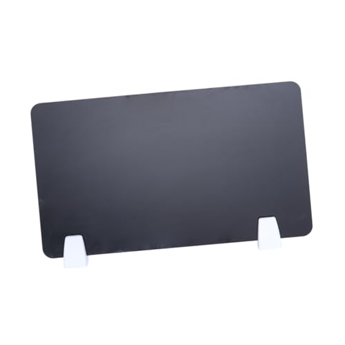 PEPLAYTAL Acryl Schreibtisch Trennwand Schwarz Büro Desktop Partition Board Praktisch als Testschutz und Arbeitsplatzteiler Installieren Robuste Acrylplatte für Privatsphäre und von PEPLAYTAL