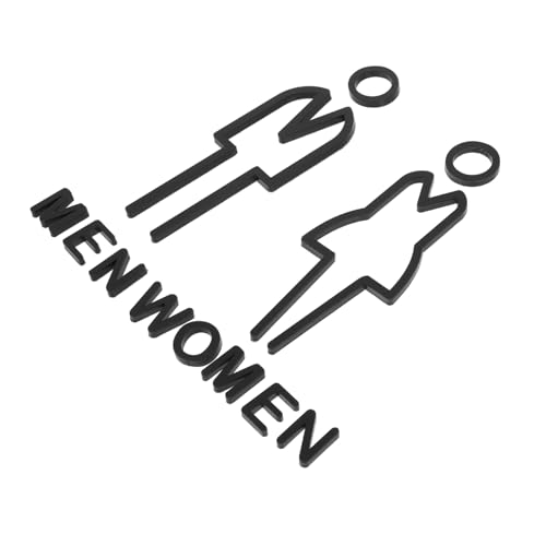 PEPLAYTAL Acryl Toilettenschild Selbstklebend Robustes Modernes Geschlechtsneutrales Wc symbol für Damen Herren Einfache Montage Langlebig für Bad Büro und Gemeinschaftsräume PEPLAYTAL Acryl Toilettenschild Selbstklebend Robustes Modernes Geschlechtsneutrales Wc symbol für Damen Herren Einfache Montage Langlebig für Bad Büro und Gemeinschaftsräume von PEPLAYTAL