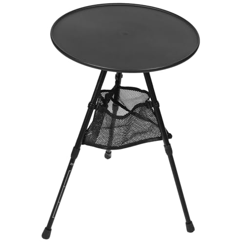 PEPLAYTAL Aluminium Klapptisch Klein Wetterfest Tragbar mit Netzfach Kompakt Leichter Outdoor Campingtisch für Picknick Strand Garten Wandern von PEPLAYTAL
