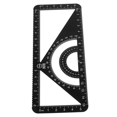 PEPLAYTAL Aluminium Linienaluminium Set mit Zeichen Dreieck Winkelmesser und Geradem Lineal für Präzises Zeichnen Vielseitig Einsetzbar Langlebig Schwarz für Schule und Architektur PEPLAYTAL Aluminium Linienaluminium Set mit Zeichen Dreieck Winkelmesser und Geradem Lineal für Präzises Zeichnen Vielseitig Einsetzbar Langlebig Schwarz für Schule und Architektur von PEPLAYTAL