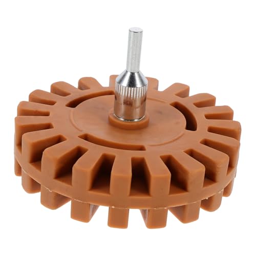 PEPLAYTAL Auto Adhesive Rubber Remover Radiergummi rad für Aufkleber Entferner Langlebiges Gummi Geeignet für Auto Lkw und Fenster Kompatibel mit Elektrowerkzeugen zur Effizienten von PEPLAYTAL