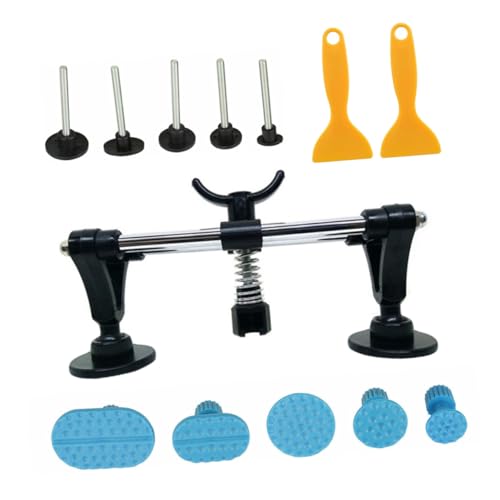 PEPLAYTAL Auto Dellen Reparatur Set inkl Dent Puller Dellenheber mit Hebelarmen Teiliges Klebe Pads Set Ergonomisch für Kfz Waschmaschine und Kühlschrank Dellen Einfach zu Bedienen von PEPLAYTAL
