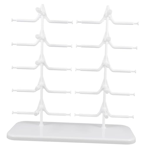 PEPLAYTAL Brillenständer aus Hochwertigem Abs Abnehmbar Doppelreihig Fach Sonnenbrillenhalter für Sonnenbrillen und Alltagsbrillen Weißer Organizer für Zuhause Geschäft und Schreibtisch PEPLAYTAL Brillenständer aus Hochwertigem Abs Abnehmbar Doppelreihig Fach Sonnenbrillenhalter für Sonnenbrillen und Alltagsbrillen Weißer Organizer für Zuhause Geschäft und Schreibtisch von PEPLAYTAL