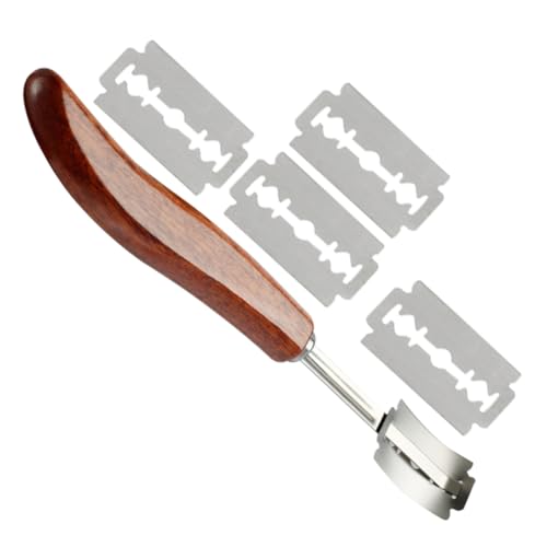PEPLAYTAL Brot Backwerkzeug Edelstahl Cutter Brot Einschneidemesser mit Ergonomischem Griff für Sauerteig und DIY Brotteig Langlebig Leicht zu Reinigen Geeignet für Profi und Hobbybäcker PEPLAYTAL Brot Backwerkzeug Edelstahl Cutter Brot Einschneidemesser mit Ergonomischem Griff für Sauerteig und DIY Brotteig Langlebig Leicht zu Reinigen Geeignet für Profi und Hobbybäcker von PEPLAYTAL