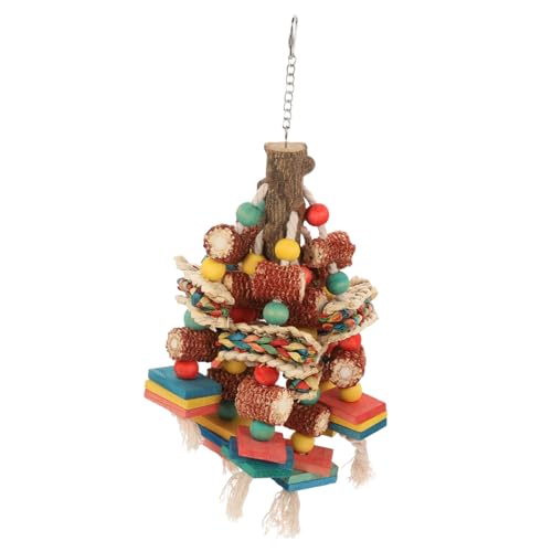 PEPLAYTAL Buntes Papageien Kauspielzeug aus Natürlichem Holz Medium Fördert Schnabeltraining und Beschäftigung Geeignet für Graupapageien Wellensittiche Nymphensittiche und Große Vogelarten PEPLAYTAL Buntes Papageien Kauspielzeug aus Natürlichem Holz Medium Fördert Schnabeltraining und Beschäftigung Geeignet für Graupapageien Wellensittiche Nymphensittiche und Große Vogelarten von PEPLAYTAL