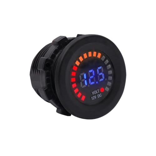 PEPLAYTAL Digitales Voltmeter mit Blauem Display Wasserdichtes Mini Volt Messgerät für Motorrad Auto Boot und Wohnmobil Einfache Installation Batterie Spannungsanzeige mit Schutzfunktion PEPLAYTAL Digitales Voltmeter mit Blauem Display Wasserdichtes Mini Volt Messgerät für Motorrad Auto Boot und Wohnmobil Einfache Installation Batterie Spannungsanzeige mit Schutzfunktion von PEPLAYTAL