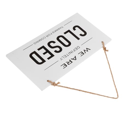 PEPLAYTAL Doppelseitiges Holzschild Open Closed Türschild Geschäft Türdekoration für Restaurant Büro mit Stabilem Aufhängeseil Rustikal und Glatt Geeignet für Laden Bar Hochzeit Fenster von PEPLAYTAL