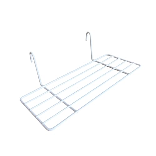 PEPLAYTAL Drahtnetz Regal mit Geradem Fach Weiß Stapelbares Wandorganizer Wandregal für Wohnzimmer Schlafzimmer Praktisches Aufbewahrungsgestell für Küche Bad Schrank PEPLAYTAL Drahtnetz Regal mit Geradem Fach Weiß Stapelbares Wandorganizer Wandregal für Wohnzimmer Schlafzimmer Praktisches Aufbewahrungsgestell für Küche Bad Schrank von PEPLAYTAL