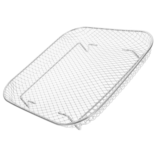 PEPLAYTAL Eckiges Air Fryer Grillrost Hitzebeständiges Back und Dämpfgestell Vielseitiges Küchenzubehör zum Dehydrieren von Gemüse und Fleisch Kompatibel mit Ofen und Heißluftfritteuse von PEPLAYTAL