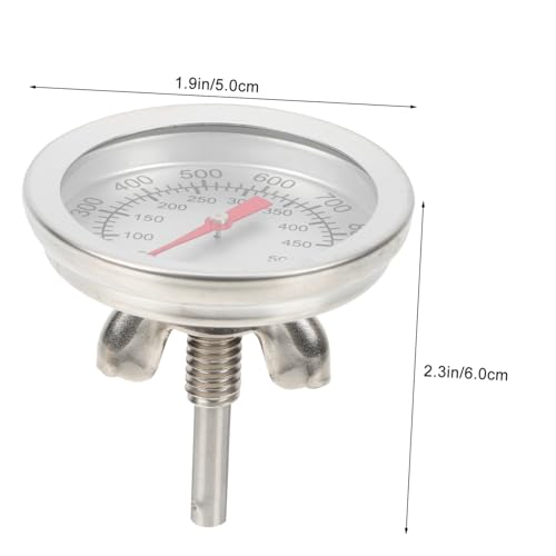 PEPLAYTAL Edelstahl Bbq Thermometer mit Schneller Genauer Temperaturmessung Hitzebeständig Kompakt für Grill Ofen und Braten Praktisches Küchenzubehör für Familien und Freunde von PEPLAYTAL