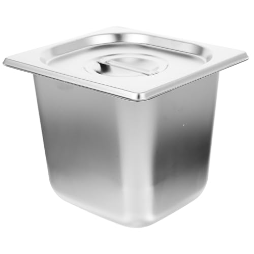 PEPLAYTAL Edelstahl Buffet Servierplatte mit Deckel Rostfrei Rechteckige Speisewanne mit Flachem Boden Langlebig und Stabil für Restaurant Kantine Snack und Dessertaufbewahrung PEPLAYTAL Edelstahl Buffet Servierplatte mit Deckel Rostfrei Rechteckige Speisewanne mit Flachem Boden Langlebig und Stabil für Restaurant Kantine Snack und Dessertaufbewahrung von PEPLAYTAL