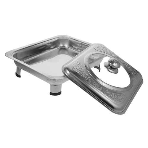 PEPLAYTAL Edelstahl Buffet Tablett Rechteckig Klassischer Food Holder Poliert Glatt Leicht Reinigung Für Küche und Catering PEPLAYTAL Edelstahl Buffet Tablett Rechteckig Klassischer Food Holder Poliert Glatt Leicht Reinigung Für Küche und Catering von PEPLAYTAL