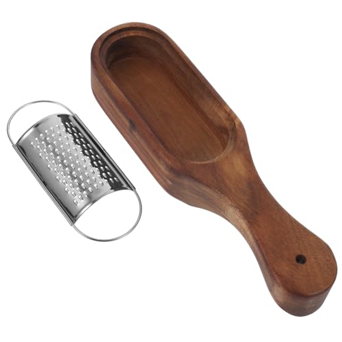 PEPLAYTAL Edelstahl Käsehobel mit Holzgriff Multifunktionaler Küchenreibe für Kartoffeln Karotten Obst und Gemüse Scharfe Klingen Ergonomisch Zeitsparend Einfache Reinigung von PEPLAYTAL