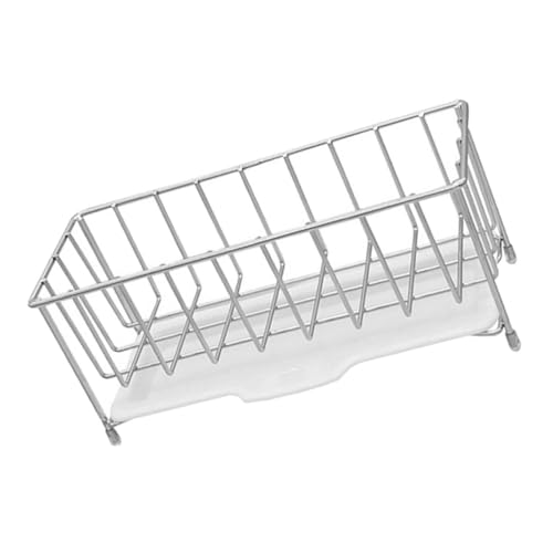 PEPLAYTAL Edelstahl Schwammhalter für Küchenspüle Abtropfkorb für Schwämme und Seife Multifunktionaler Organizer für Spüle und Bad Rostfrei Glatte Oberfläche Hygienisch Platzsparend von PEPLAYTAL