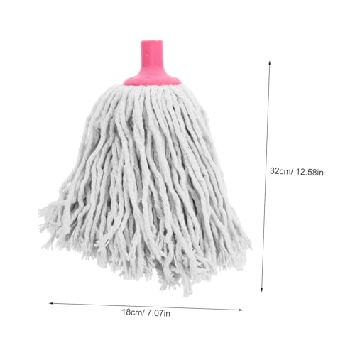 PEPLAYTAL Ersatz wischmoppkopf Weiß Rund für Hausboden Reinigung Feucht und Trocken Schneller Austausch Hohe Wasseraufnahme Geeignet für Fliesen Ecken Universeller Mopptuch aufsatz von PEPLAYTAL