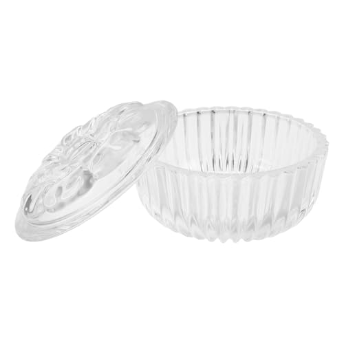 PEPLAYTAL Europäisches Glas Vorratsglas mit Deckel Klare Aufbewahrung für Süßigkeiten Kaffee Tee Raumdekoration Vielseitig Transparent von PEPLAYTAL