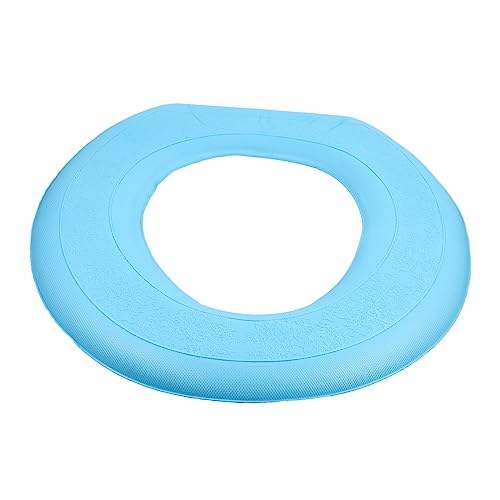 PEPLAYTAL Eva Toilettensitzauflage Selbstklebend Wasserabweisend Wc Sitzmatte Atmungsaktiv Blau für Badgarnitur Ältere Menschen von PEPLAYTAL