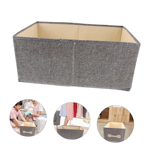 PEPLAYTAL Faltbare Kleideraufbewahrungsbox aus Baumwoll Leinenstoff Große Kapazität Vielseitiger Kleiderschrank Organizer Praktische Aufbewahrungsbox für Schlafzimmer Mittlere PEPLAYTAL Faltbare Kleideraufbewahrungsbox aus Baumwoll Leinenstoff Große Kapazität Vielseitiger Kleiderschrank Organizer Praktische Aufbewahrungsbox für Schlafzimmer Mittlere von PEPLAYTAL