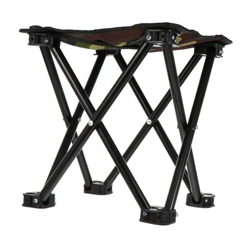 PEPLAYTAL Faltbarer Campingstuhl Anglerstuhl Klapphocker Tragbar mit Robuster Outdoor Sitz für Angeln Wandern Reisen Garten Nutzung von PEPLAYTAL