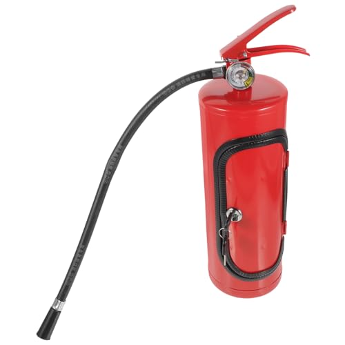 PEPLAYTAL Feuerlöscher Form Weinbox Tragbare Whisky Flaschenbox Kreative Geschenkidee für Geburtstag Stilvolle Aufbewahrung für Weinflasche und Gläser für Feuerwehrmänner und Partys von PEPLAYTAL