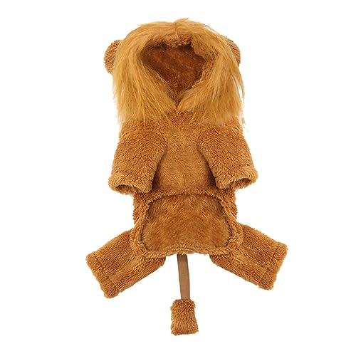PEPLAYTAL Funny Lion Kostüm für Warmes Cosplay Outfit für Halloween und Partys für Besondere Anlässe Winter und Herbst mit Süßem Löwendesign für Unvergessliche von PEPLAYTAL