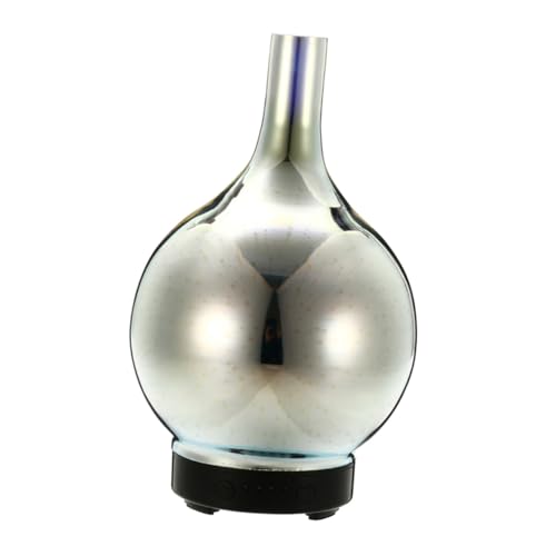 PEPLAYTAL Glas Aromatherapie Diffuser mit Farbverlauf LED Ätherische Öle und Luftbefeuchter Aromadiffusor mit Kühlem Nebel Nachtlichtfunktion Geeignet für Zuhause und Büro von PEPLAYTAL