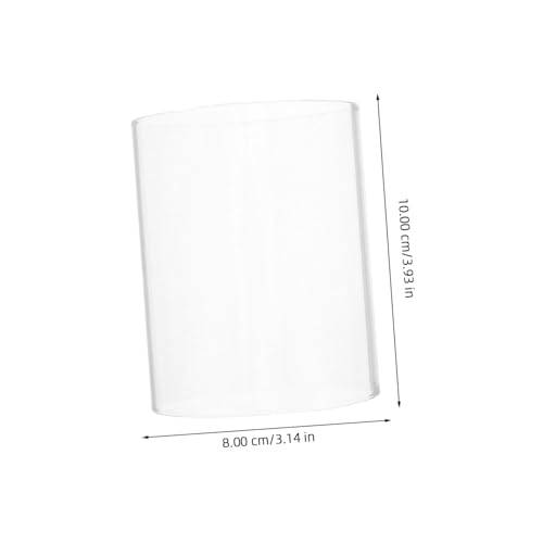 PEPLAYTAL Glas Kerzenglas Transparent Winddicht Kerzenhalter Hülle Sicher Langlebig Vielseitig für Stabkerzen Wohnraumdeko Gemütliches Licht PEPLAYTAL Glas Kerzenglas Transparent Winddicht Kerzenhalter Hülle Sicher Langlebig Vielseitig für Stabkerzen Wohnraumdeko Gemütliches Licht von PEPLAYTAL