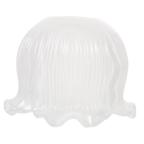 PEPLAYTAL Glas Lampenschirm Blütenform Ersatzschirm für Tischlampe Wandpendelleuchte Kronleuchter Dekorativer Lampenschirm aus Glas für Wohnliche Atmosphäre von PEPLAYTAL