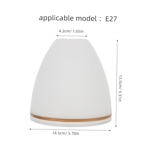 PEPLAYTAL Glas Lampenschirm Ersatz Abdeckung für Tischlampe Pendelleuchte Klarer Lampenschirm Schutz Augen Wohnzimmer Schlafzimmer Dekoratives Lampenzubehör von PEPLAYTAL
