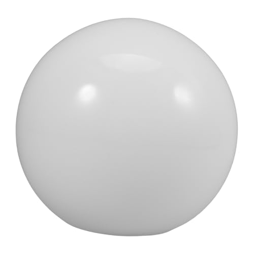 PEPLAYTAL Glas Lampenschirm Kugel Weiß Flacher Mund Ersatzschirm für Tischlampe Straßenlaterne Pendelleuchte Vielseitig Einsetzbar Robust und Elegant von PEPLAYTAL