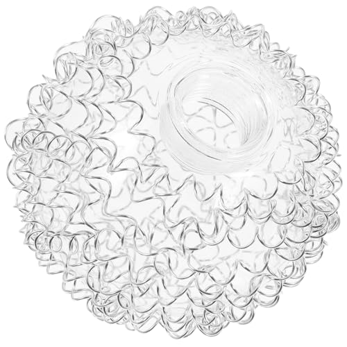PEPLAYTAL Glas Lampenschirm Kugel mit Aluminiumdraht Umwicklung Ersatz Lampenschirm für Pendelleuchte Fassung Klarglas für Deckenleuchte und Hängelampe Dekorativ und Langlebig von PEPLAYTAL