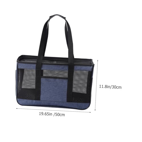 PEPLAYTAL Große Atmungsaktive Katzentragetasche aus Netzstoff Tragbar und Komfortabel für Haustiere mit Fenster für Gute Sicht für Outdoor Reisen Wandern und Alltagsspaziergänge von PEPLAYTAL