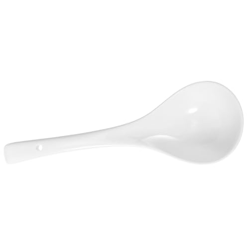 PEPLAYTAL Großer Keramischer Suppenlöffel mit Ergonomischem Griff Hitzebeständig und Vielseitig für Zuhause und Restaurant Weißer Porzellanlöffel für Suppe Pasta Ramen und Eintöpfe PEPLAYTAL Großer Keramischer Suppenlöffel mit Ergonomischem Griff Hitzebeständig und Vielseitig für Zuhause und Restaurant Weißer Porzellanlöffel für Suppe Pasta Ramen und Eintöpfe von PEPLAYTAL