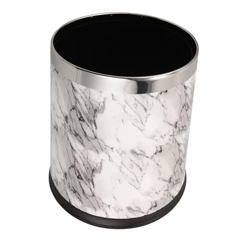 PEPLAYTAL Großer Mülleimer mit Marmoroptik Hochwertiger Kunststoff Geräumiger Abfalleimer für Bad Büro Wohnzimmer Leicht zu Reinigen Stilvolles Design Praktischer Abfallbehälter PEPLAYTAL Großer Mülleimer mit Marmoroptik Hochwertiger Kunststoff Geräumiger Abfalleimer für Bad Büro Wohnzimmer Leicht zu Reinigen Stilvolles Design Praktischer Abfallbehälter von PEPLAYTAL