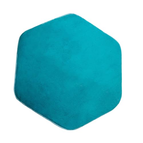 PEPLAYTAL Hexagon Spielteppich für Kinderzimmer Weiche Kuschelige Spielmatte für Prinzessin Zelt rutschfeste Bodenschutzmatte für Kleinkindspielplatz Blau für Innenräume und Spielzelte von PEPLAYTAL