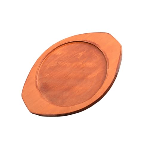 PEPLAYTAL Hitzebeständiger Holzuntersetzer mit Stein Topf Pad Geräuschdämpfende Tischmatte Wasserwaschbar Multifunktional als und Obstplatte Modernes Design für Stilvollen Esstisch von PEPLAYTAL