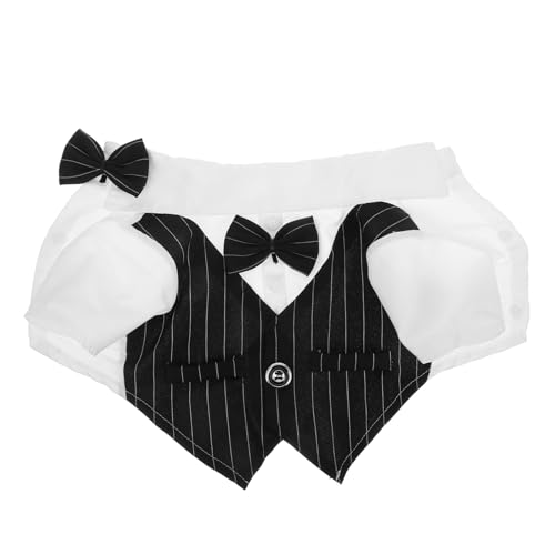 PEPLAYTAL Hochzeitskostüm für Haustiere Eleganter Hundesuit mit Fliege Kleidung für Katzen für Hochzeiten Partys und Besondere Anlässe Bequem PEPLAYTAL Hochzeitskostüm für Haustiere Eleganter Hundesuit mit Fliege Kleidung für Katzen für Hochzeiten Partys und Besondere Anlässe Bequem von PEPLAYTAL