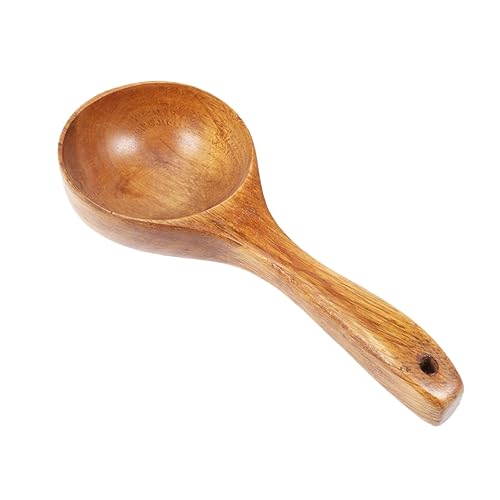 PEPLAYTAL Holz Wasserlöffel Multifunktionale Schöpfkelle aus Massivem Holz für Zuhause und Küche für Suppen Tee und mit Praktischem Aufhängeband PEPLAYTAL Holz Wasserlöffel Multifunktionale Schöpfkelle aus Massivem Holz für Zuhause und Küche für Suppen Tee und mit Praktischem Aufhängeband von PEPLAYTAL